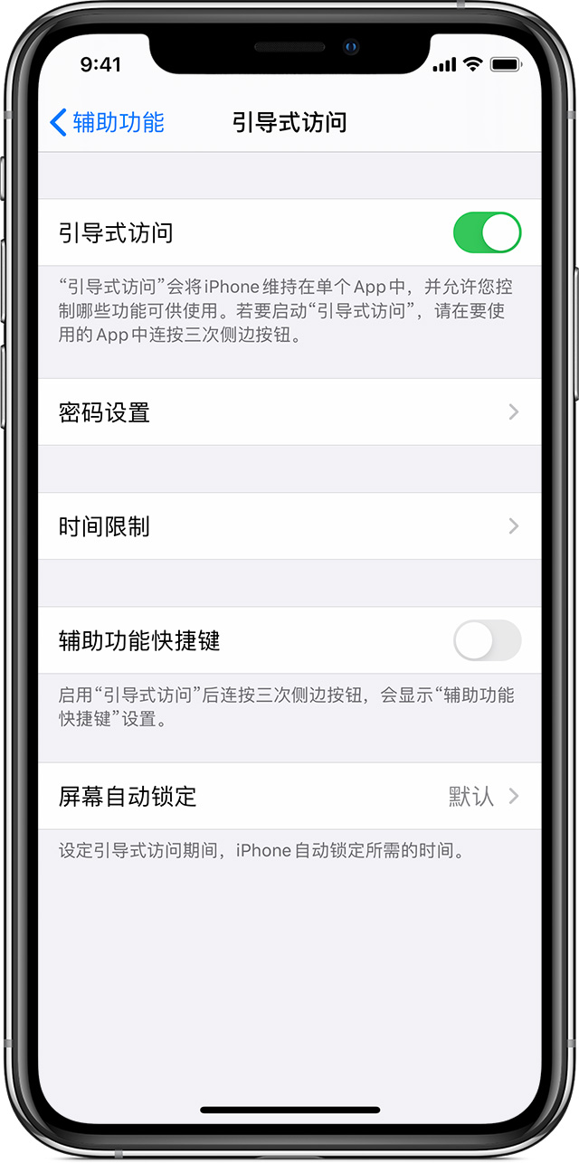 张港镇苹果手机维修分享如何在 iPhone 上退出引导式访问 