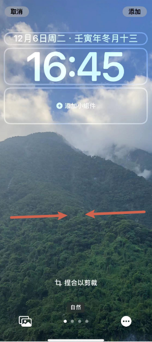 张港镇苹果14维修分享iPhone 14 Plus裁剪壁纸的方法 