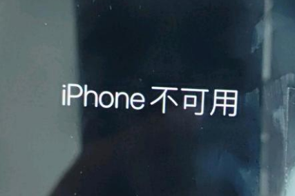 张港镇苹果服务网点分享锁屏界面显示“iPhone 不可用”如何解决 